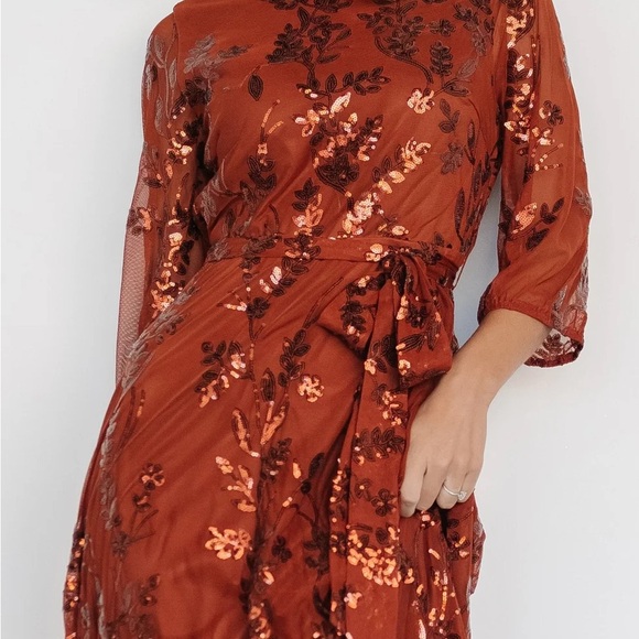 Baltic Born Destiny Sequin Maxi Dress | Cinnamon 1X - Picture 3 of 5